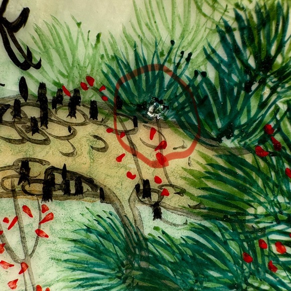 Pair of Japanese Hand-Painted Scallop Shells - Picture 7 of 7